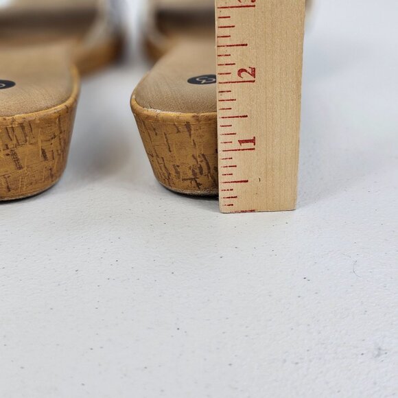 Dress Barn 8.5M Sandal Slide 1.5" Wedge Heel Summer Cute Fun Simple Slip-On Shoe - Picture 14 of 15